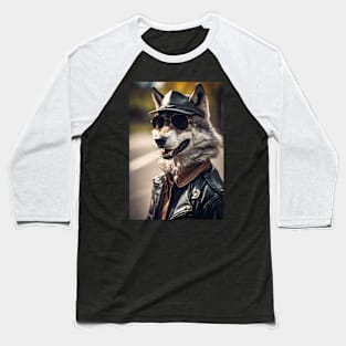 funny wolf Baseball T-Shirt